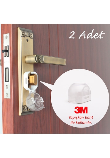 Miny Baby Kapı Kilidi Koruma (Mandallı Barel Kilit) 2’li Çok Renkli