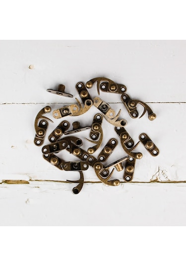 Sol Ve Sağ Mandal Kancası Hasp Kalınlaştırılmış Katı Mücevher 2 ADET