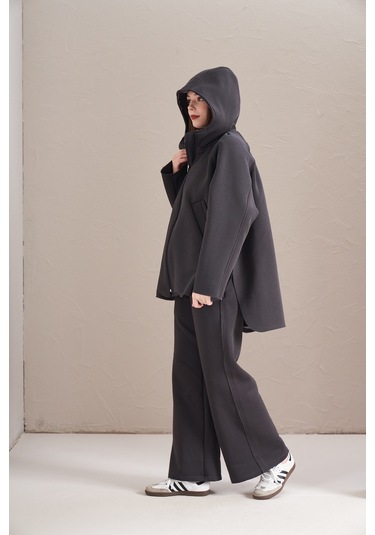 3 İplik Şardonlu Eşofman Antrasit Antrasit