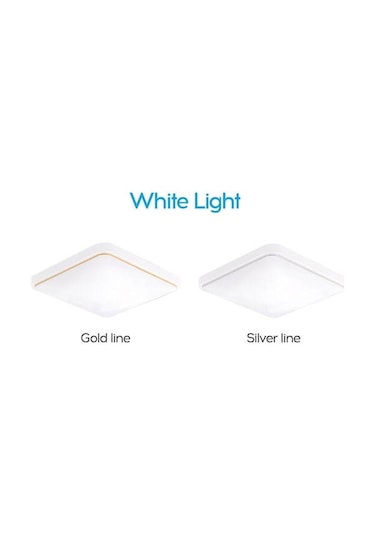 Yifomall Kare Led Tavan Aydınlatması 220v Beyaz, Modern Abs Kasa, Mutfak Balkon Odaları İçin Gümüş