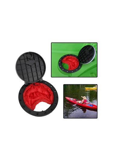 Tekne Sızdırmazlık Kapağı Yuvarlak Dairesel Tipi Kapak Aksesuarları Wstorage Torba Kapak Kayak Kapağı 8 İnç 8 İnç 80w Kırmızı