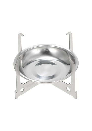 Pazly Tomshoo Mini Alkollü Ocak Spirit Brülör Taşınabilir Hafif Kamp Ocak Açık Alev Gümüş