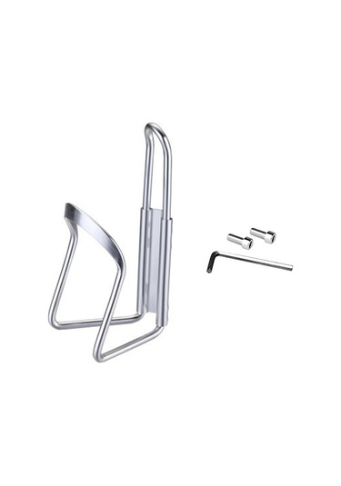 Sones Taşınabilir İçme Bardağı Su Şişesi Tutucu Şişe Taşıyıcı Braket Standı Bisiklet İçin Gümüş