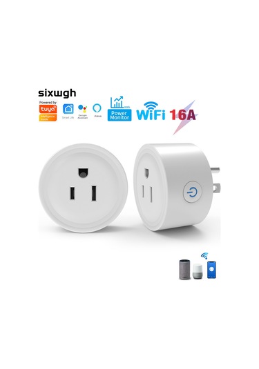 Youmex Akıllı Tuya Wifi Soket Abd Standartı - Uzaktan Kumanda, Ses Kontrolü, Zamanlama Ve Enerji Ölçümü - 10a