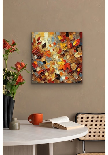 Sonbahar Mevsimi Kanvas Tablo 60x60cm