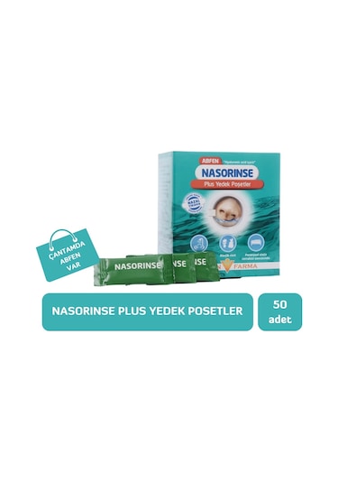 Abfen Nasorinse Plus Yetişkin Yedek Poşetler 50 Adet