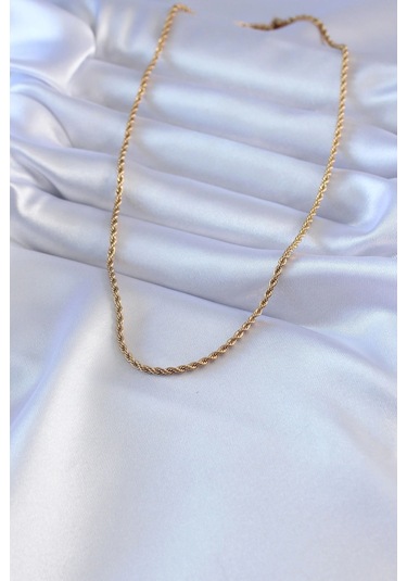 Dodes Dodes 316l Çelik Gold Renk Burgu Model 45 Cm Kadın Kolye Tg27bko7586 Çok Renkli