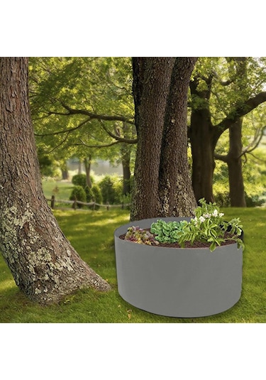 Homyl Kumaş Yükseltilmiş Yatak Bahçe Ekici Sebze Gri 60x20cm Gri 60x20cm Gri