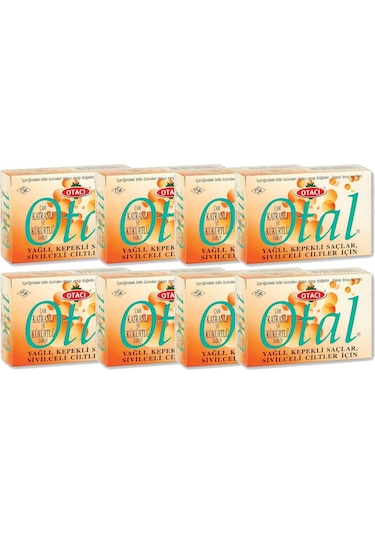 Otacı Otal Çam Katranlı-Kükürtlü Katı Sabun 80 G x 8