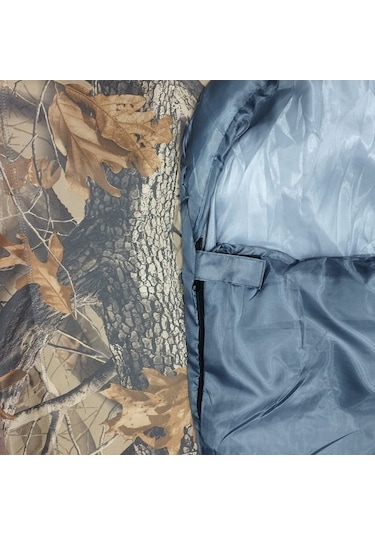 DFT Düz Başlık 190+30cm x75 Gri 5/15 Derece Uyku Tulumu Gri