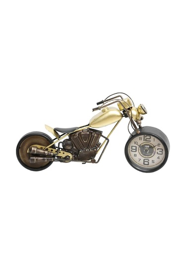 Lucky Art Metal Gold Motorsiklet Saat
