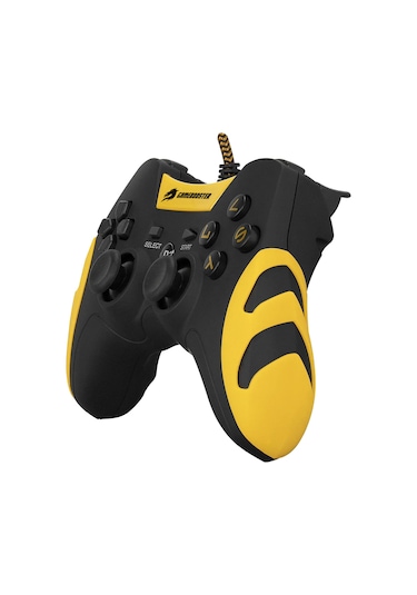 Gamebooster Gb-j54y Ps3 / Pc Uyumlu Sarı Kablolu Dualshock Titreşimli Gamepad