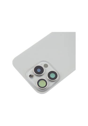 Teknonet Apple Uyumlu iPhone 16 Pro Kamera Camlı Batarya Kapağı + Magsafe Flex - Siyah Siyah