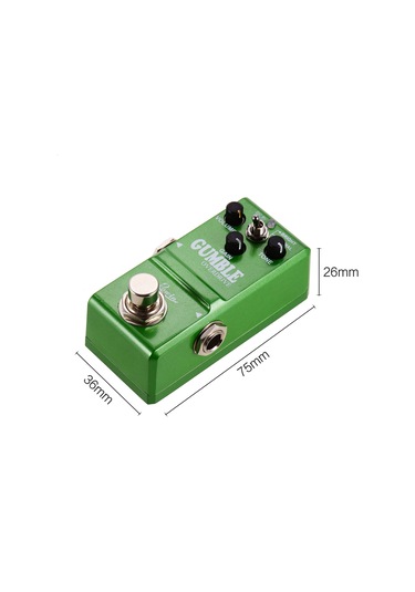 Ruicoo Rowin Ln-315 Elektro Gitar Efekti, Dumble Stili Yumuşak Overdrive, Normal/aydınlatıcı Mod, Gerçek Bypass, Çinko Alyüminyum Kasa