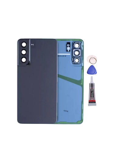 Samsung S21 Fe Mavi Uyumlu Arka Kapak Batarya Kapağı Pil Kapağı Yapışkan Ve Sökme Aparatıyla Beraber Full Set Mavi