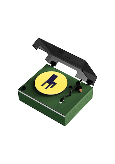 Hym s Lumi-s Yeşil Dahili Bluetooth Hoparlörlü Retro Pikap Plakçalar