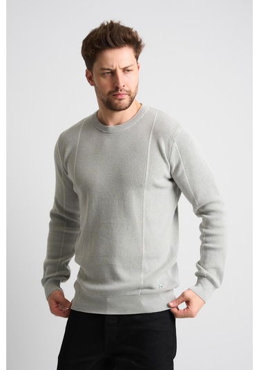 Alexandergardı Dokulu Siyah Triko Kazak Et-3633-t Gri