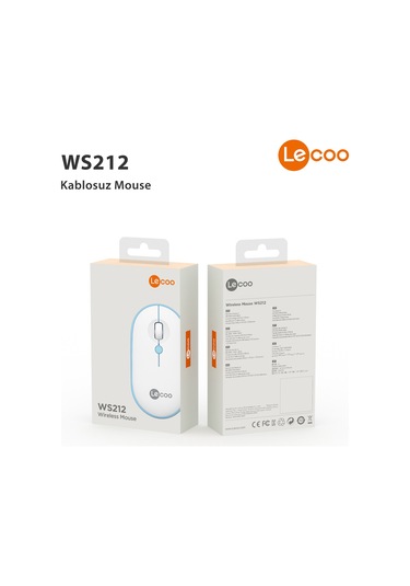 Lecoo WS212 Kablosuz 1600DPI 4 Tuşlu Optik Mouse