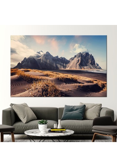 80x110 Cm 1 Parça Kanvas Tablo, Izlanda Kanvas Dekor