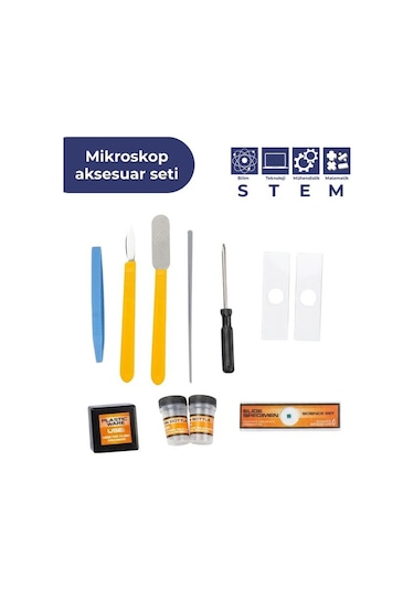 Temel Işıklı Bilim Mikroskopu 100x 400x 1200x Plastik Stem Eğitim Seti