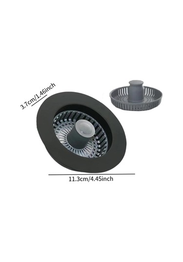 Homyl Mutfak Lavabosu Tahliye Süzgeci Hafif Paslanmaz Koku Siyah