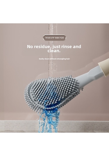 Dianziye Hayan Duvar Tipi Tuvalet Fırçası - Uzun Kollü Ev Kullanıma Uygun Tam Temizlik - Ölçüsüz Açılar - Seramik Beyaz Diğer