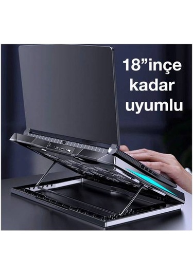 Coofbe 6 Fanlı 18" Ultra Sessiz Laptop Soğutucu Stand