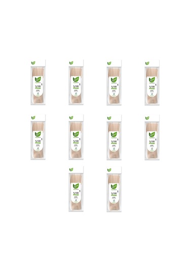 Roll-up Doğaya Dönüş Ekolojik Doğal Doğa Dostu %100 Ahşap Çatal - 16 Cm. - 8'li 10 Paket Kahverengi