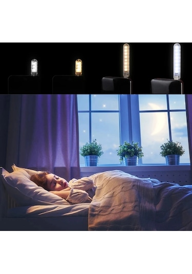 24 LED Beyaz Taşınabilir Mini USB Led Lamba 5730 SMD Kamp Gece Beyaz