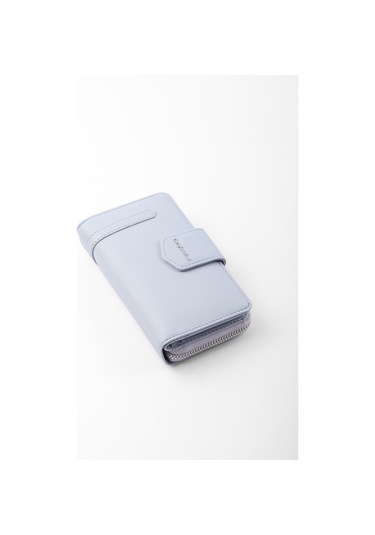 Cengiz Pakel Kadın Orta Boy Cüzdan 65256M Buz Mavi- Buz Mavi