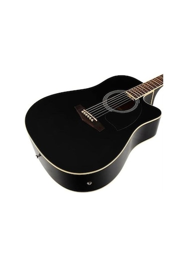 Ibanez Pf15Ece-Bk Elektro Akustik Gitar Kılıf + Askı + Jak + Pena