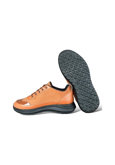 Bağcıklı Kadın Spor Sneaker Ayakkabı Taba-taba Taba