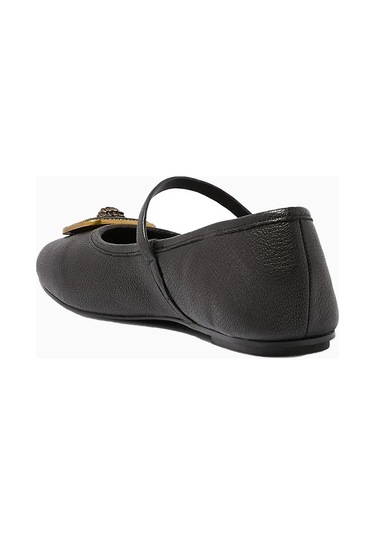 Kurt Geiger Pimlico Deri Lüks Stil Kadın Babet Siyah