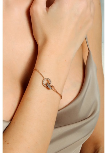 Reva El Bileğine Takılan Taşlı Ve Pandantifli Bilezik 151766672 Altın