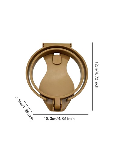 Suntek Bardak Tutucu İçki Ataşmanı Delik Çanta Plaj Tote Haki