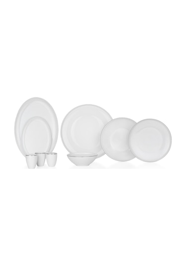 Schafer Chance Platin Yemek Takımı 56 Parça-platin Beyaz - Platin