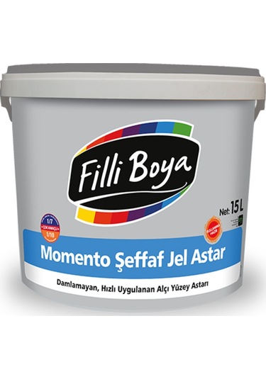 Filli Boya Şeffaf Momento Jel Astar 2,5 L - 7,5 L 15 L
