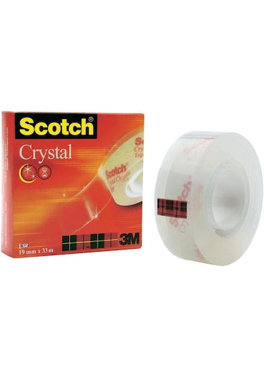 Scotch Bant Kristal 19mmx33m Ebatlı 3adet