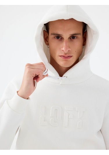 Loft Beyaz Erkek Sweatshirt Lf2041392 Beyaz