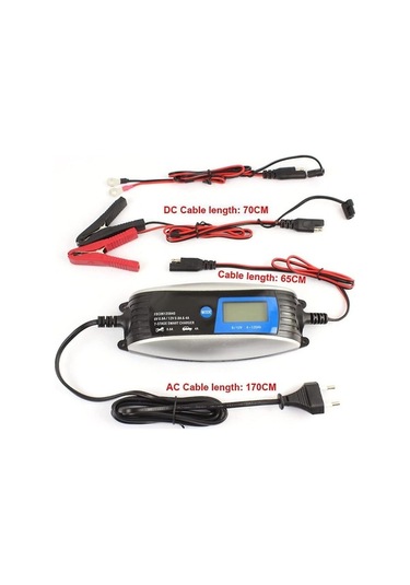 Pazly Sringsun 6v-12v Akıllı Araba Akü Şarj Cihazı 0.8-4a, Motosiklet, Karavan İçin