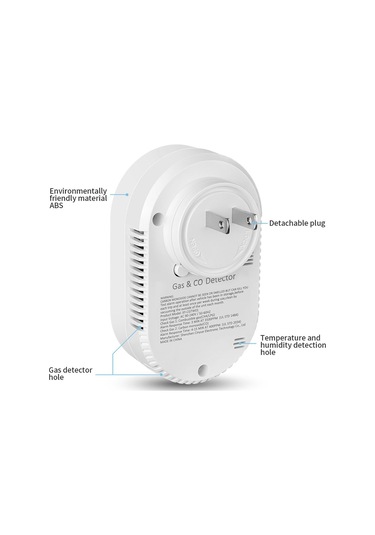 Anjiexun Kapalı Ofis İçin Lcd Ekranlı 4'ü 1 Arada Hava Kalitesi Monitörü Ab