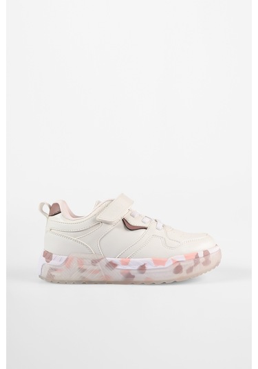 Vicco Monaco Hafif Kız Çocuk Beyaz/pudra Sneaker Beyaz - Pudra