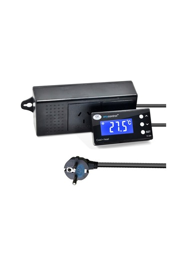 Tc-320 Dijital Lcd Ekranlı Su Geçirmez Sıcaklık Kontrol Cihazı Akvaryum Mikrobilgisayar Termostatı Gerçek Zamanlı Saat Fonksiyonu İle