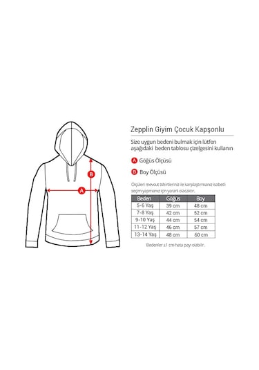 Japon Simgesel Siyah Çocuk Kapşonlu Sweatshirt Siyah