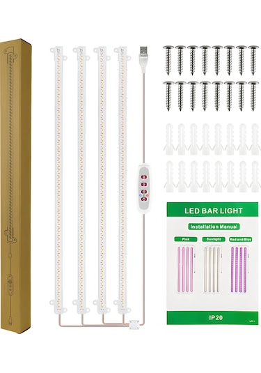 Led Bitki Büyümek Işık Şeritleri 8 W 84 + 84 Led 22.7 Lm Kırmızı Mavi Işık