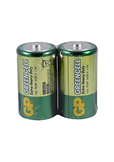 Gp 13g 2s2 R20 Büyük D Boy Pil 20'li Paket
