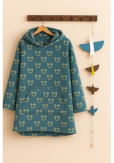 Çocuk Giyilebilir Battaniye Wellsoft Unisex Oversize Turkuaz