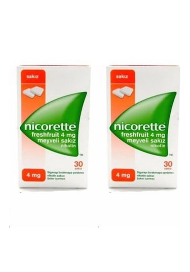 Nicorette Meyveli 4 Mg Sakız 2 Kutu