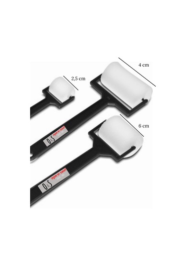 3lü Rulo Sünger Fırça, Sünger Boya Fırçası, 3 Adet Resim Rulo Fırça,