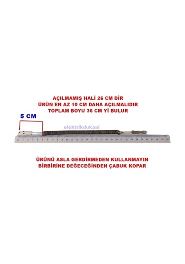 Ender Tekli Kısa İnfrared Şömine Rezistansı 1000w